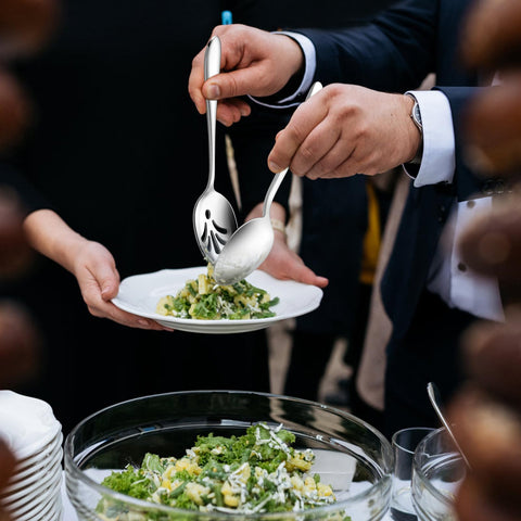 E-far durable 18/0 stainless steel spoons resist rust during busy service