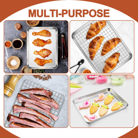 E-far multi-use kitchen set ideal for baking, cooling, and roasting at home.