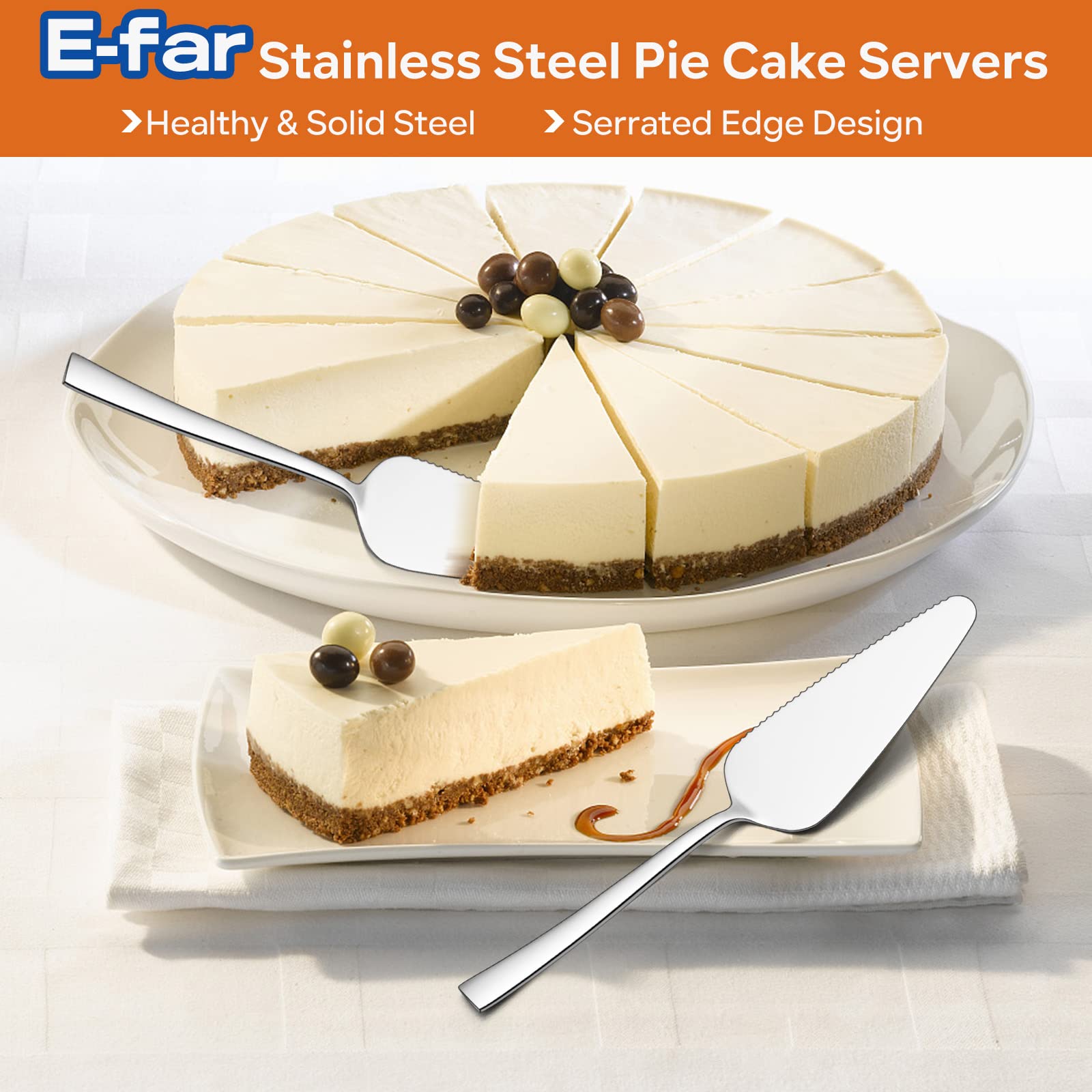 E-far packaging for pie server is gift-ready