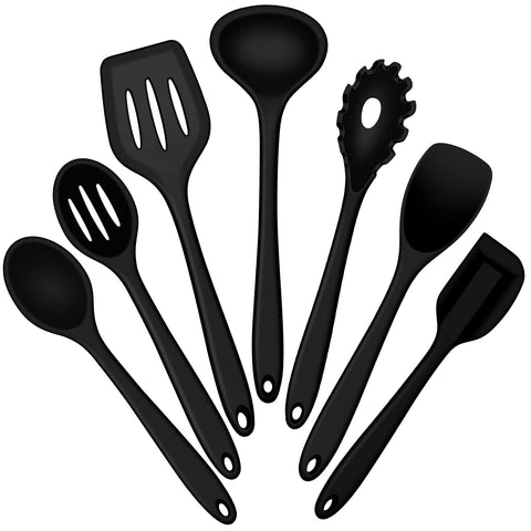 E-far silicone spatula for nonstick pans with heat resistance up to 450°F.