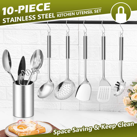 E-far soup ladle in action for serving soups and stews.