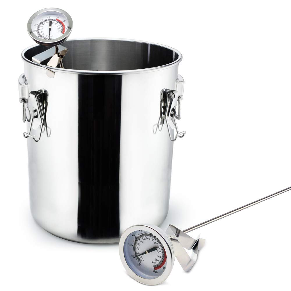 Efeng candy thermometer with clip tracks sugar stages accurately