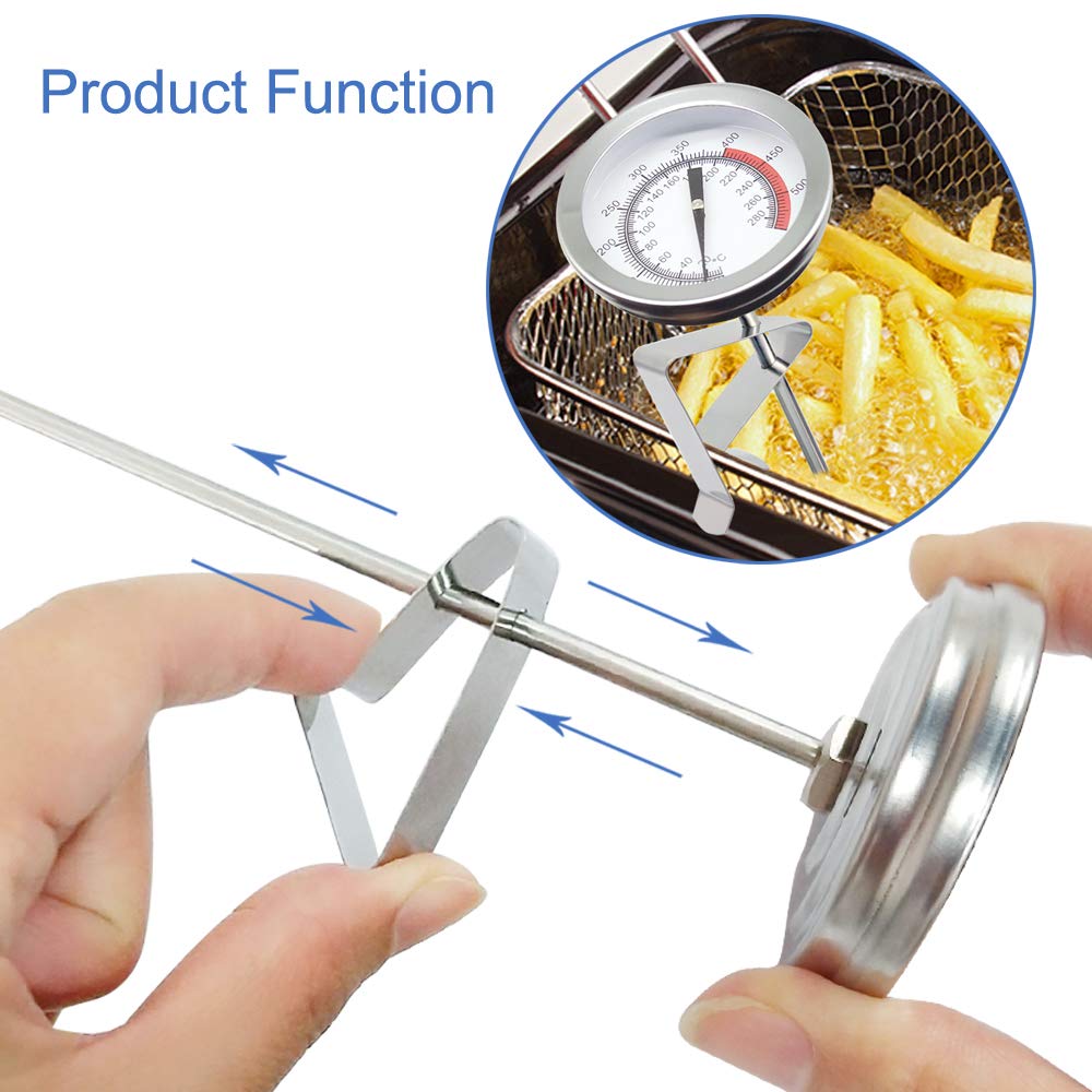 Efeng 15-inch probe keeps hands away from hot oil while frying