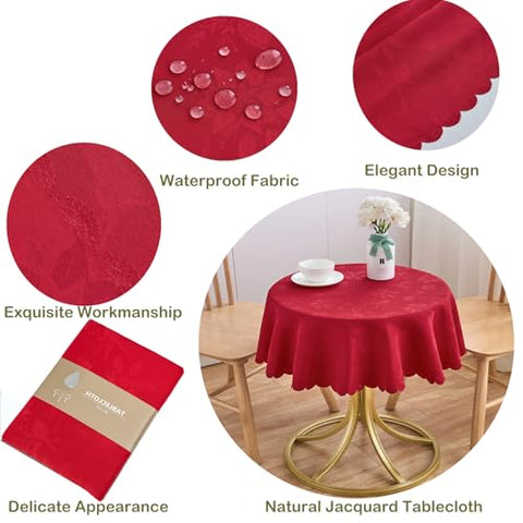 Machine-washable, wrinkle-resistant fabric stays neat after use.