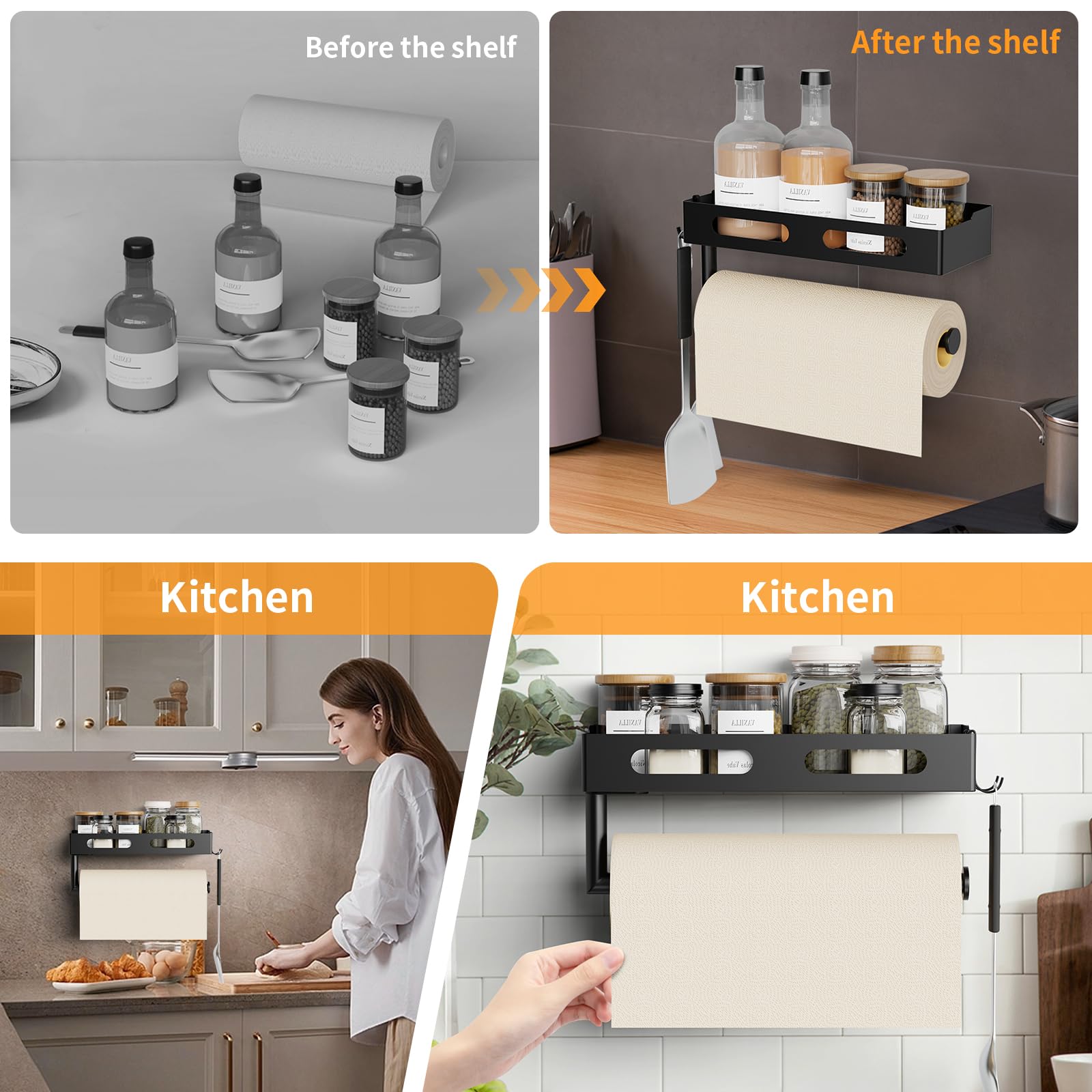 EffiJoy matte black finish complements kitchen and bathroom decor.