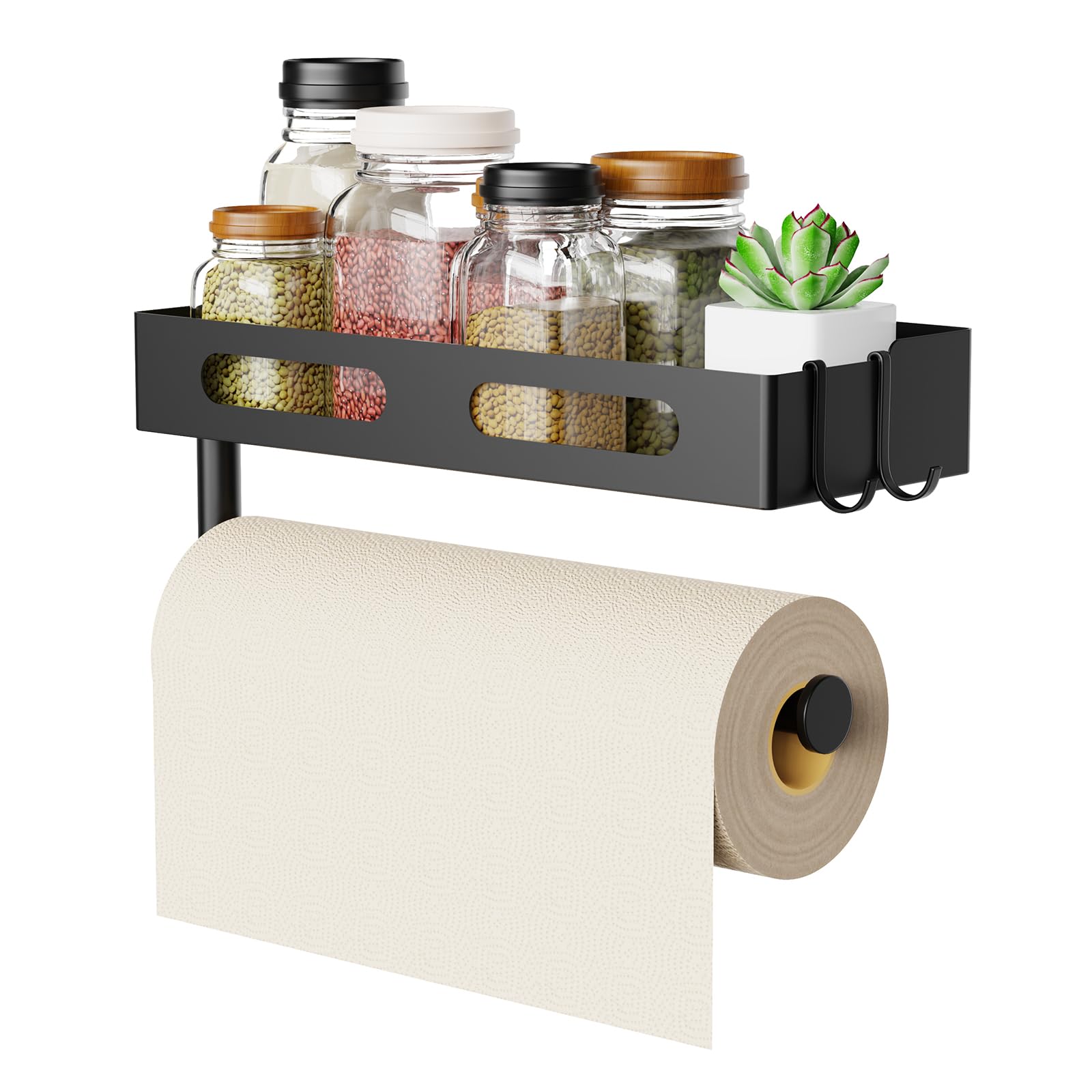 EffiJoy wall-mounted paper towel holder kept towels within reach.