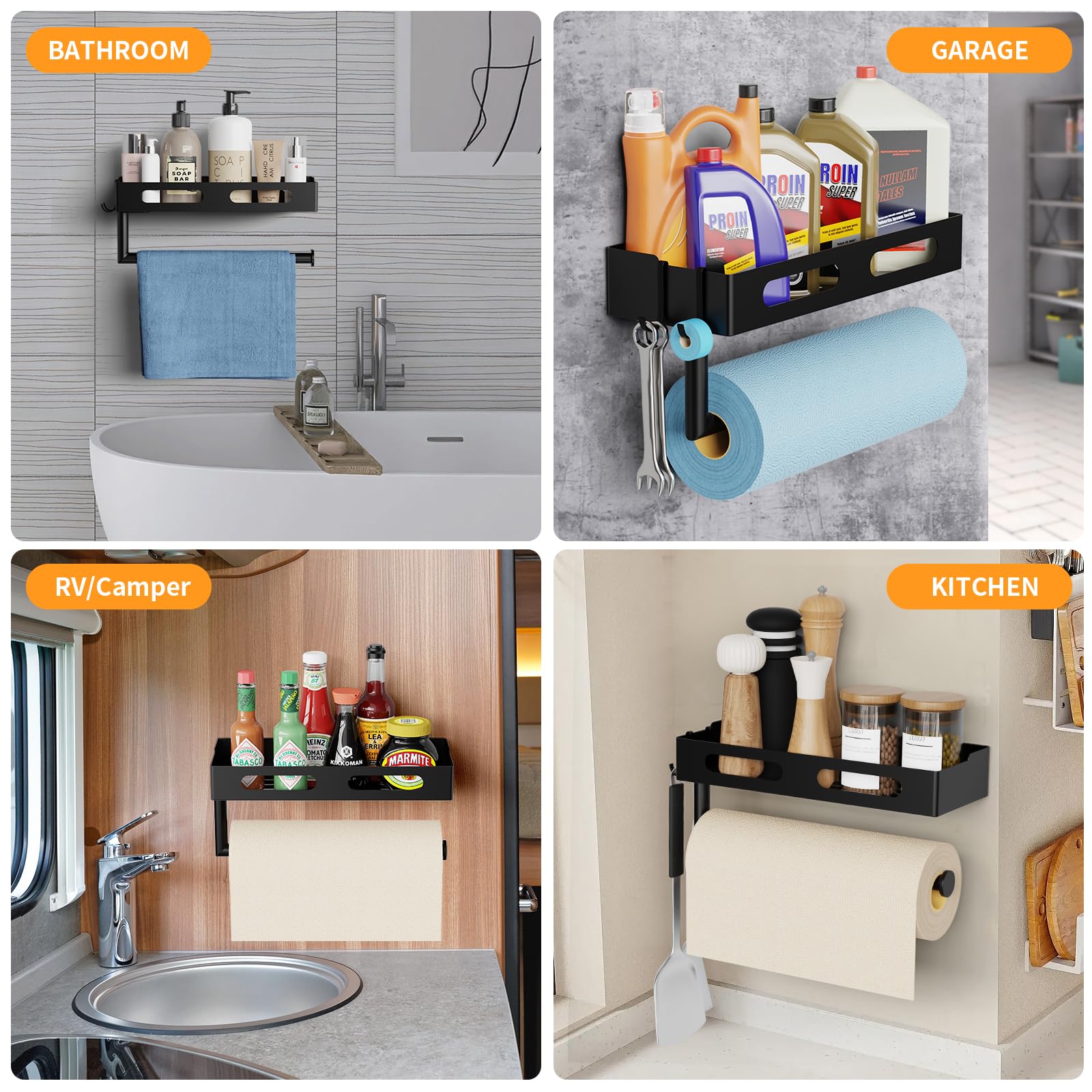 EffiJoy RV paper towel rack optimizes portable living space.