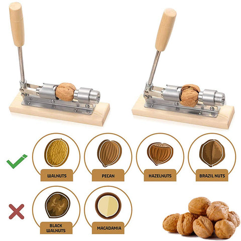 EGETOTA Nutcracker adjustable cone adapts to nut length for diverse nuts