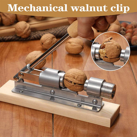EGETOTA Nutcracker cracking pecans smoothly with adjustable mechanism