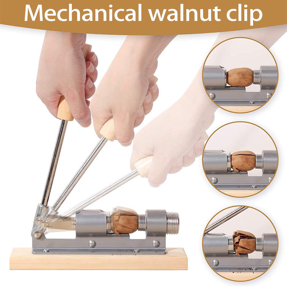 EGETOTA Nutcracker wooden base and handle with modern design