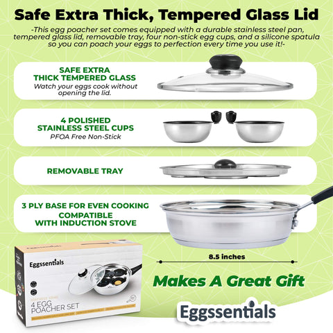 Cool-touch Bakelite handle for safe, comfortable cooking.