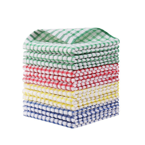 Egles dishcloths 12x12 mixed colors pack for versatile kitchen drying and cleaning.