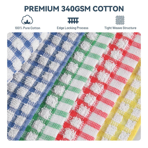 Egles absorbent dishcloths ideal for drying dishes and wiping counters without lint.