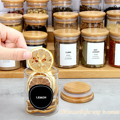 EgticHome jars arranged for easy spice access and display.
