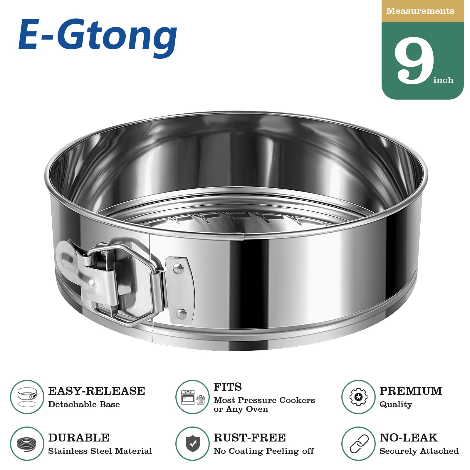 E-Gtong even heat distribution aids fluffy cheesecakes and desserts