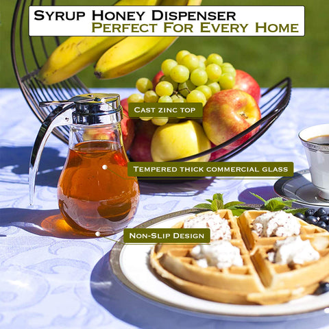 EHOMEA2Z 14-ounce capacity suits daily honey needs.
