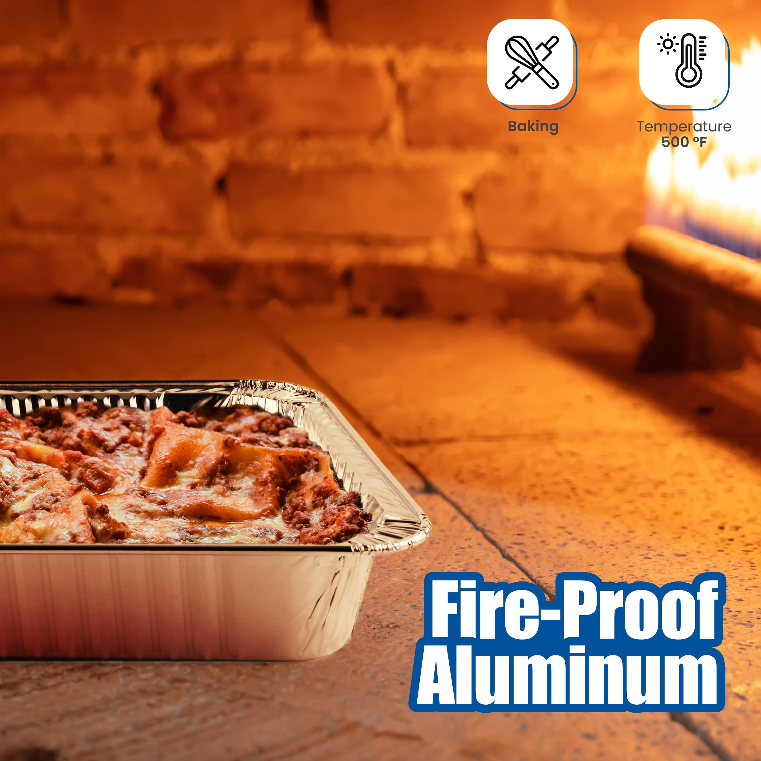 EHOMEA2Z Aluminum Pans party setup ready to streamline serving.