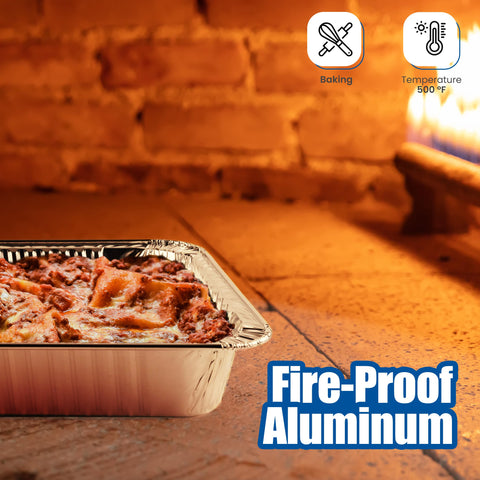EHOMEA2Z disposable aluminum pan with easy cleanup after events.