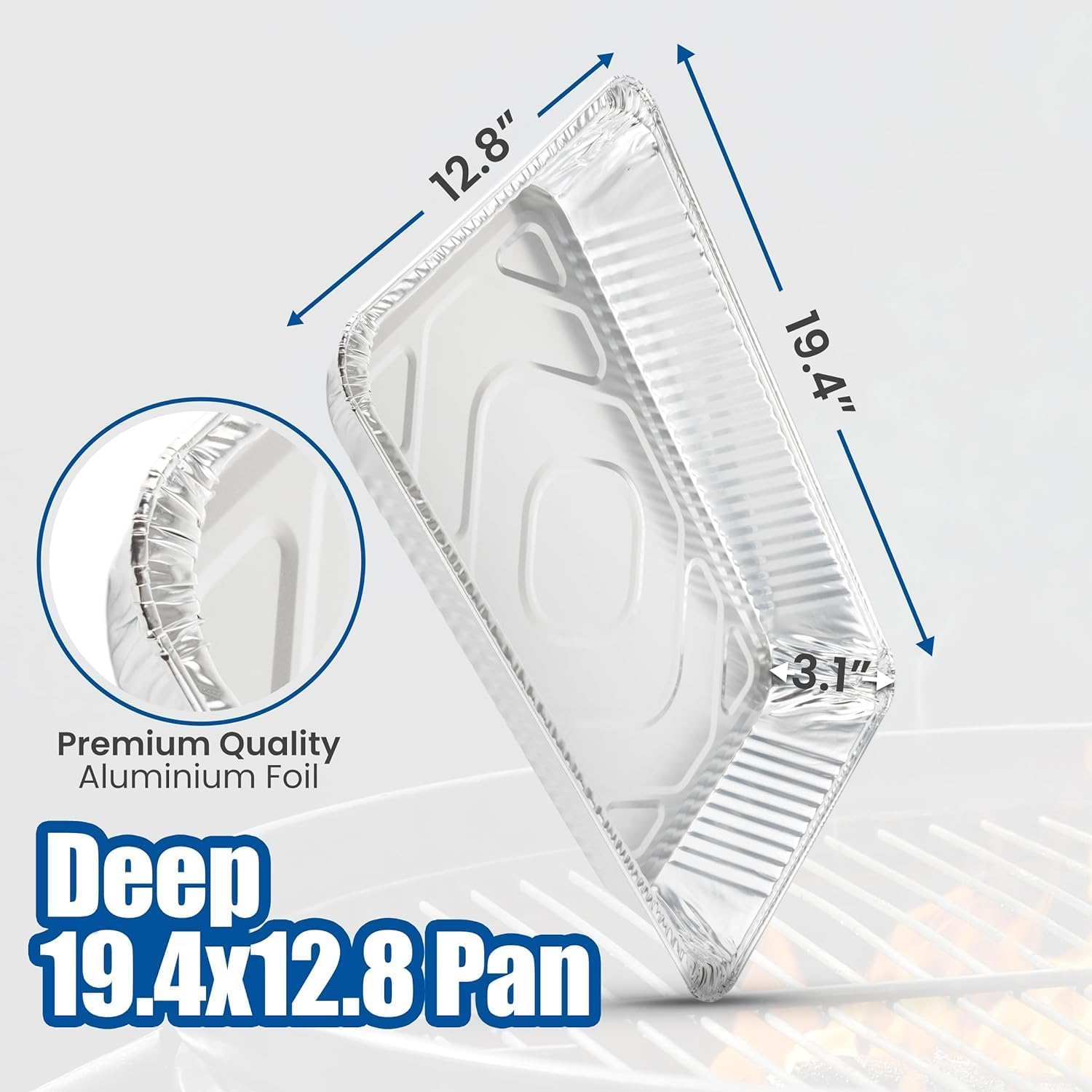EHOMEA2Z durable oven-safe pan for roasting and easy serving.