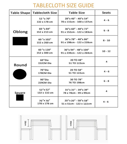 EHouseHome 60x144 inch rectangle table cloth fits standard tables.