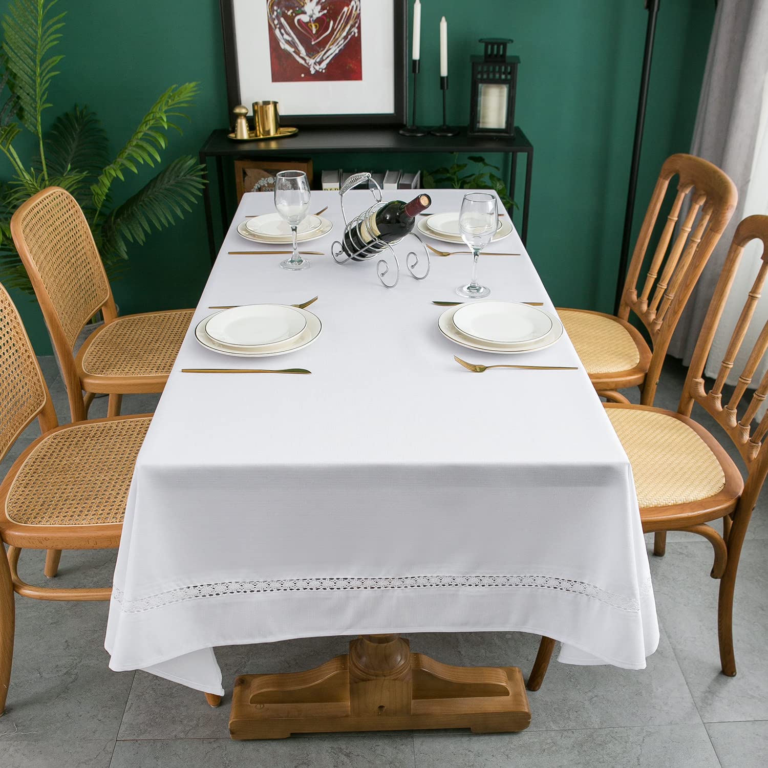 EHouseHome tablecloth indoor outdoor use—washable and easy to clean.
