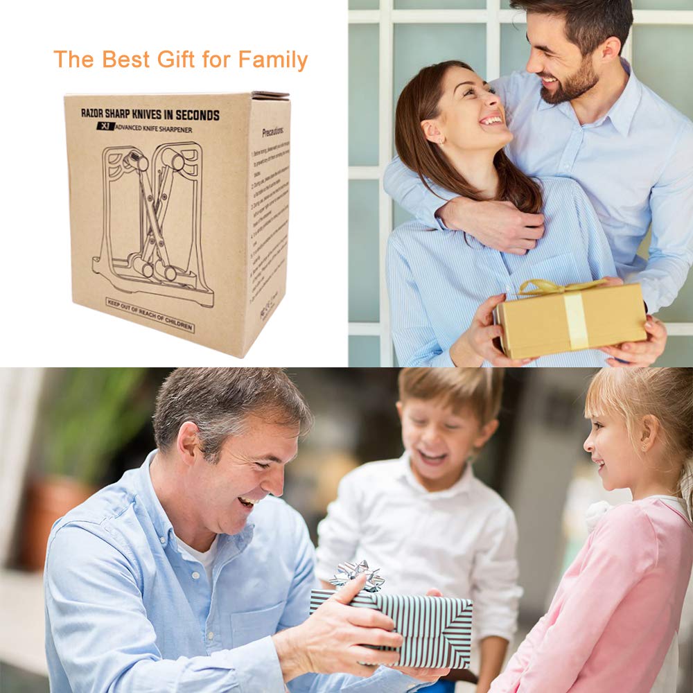 Ehoyal knife sharpener easy-operation for safe and simple sharpening
