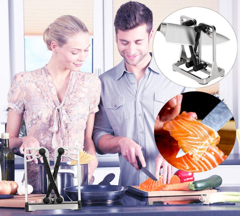 Ehoyal knife sharpener supports daily kitchen use with ease