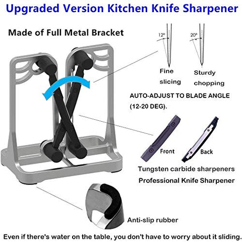 Ehoyal knife sharpener with tungsten-carbide blades delivers fast blade repair