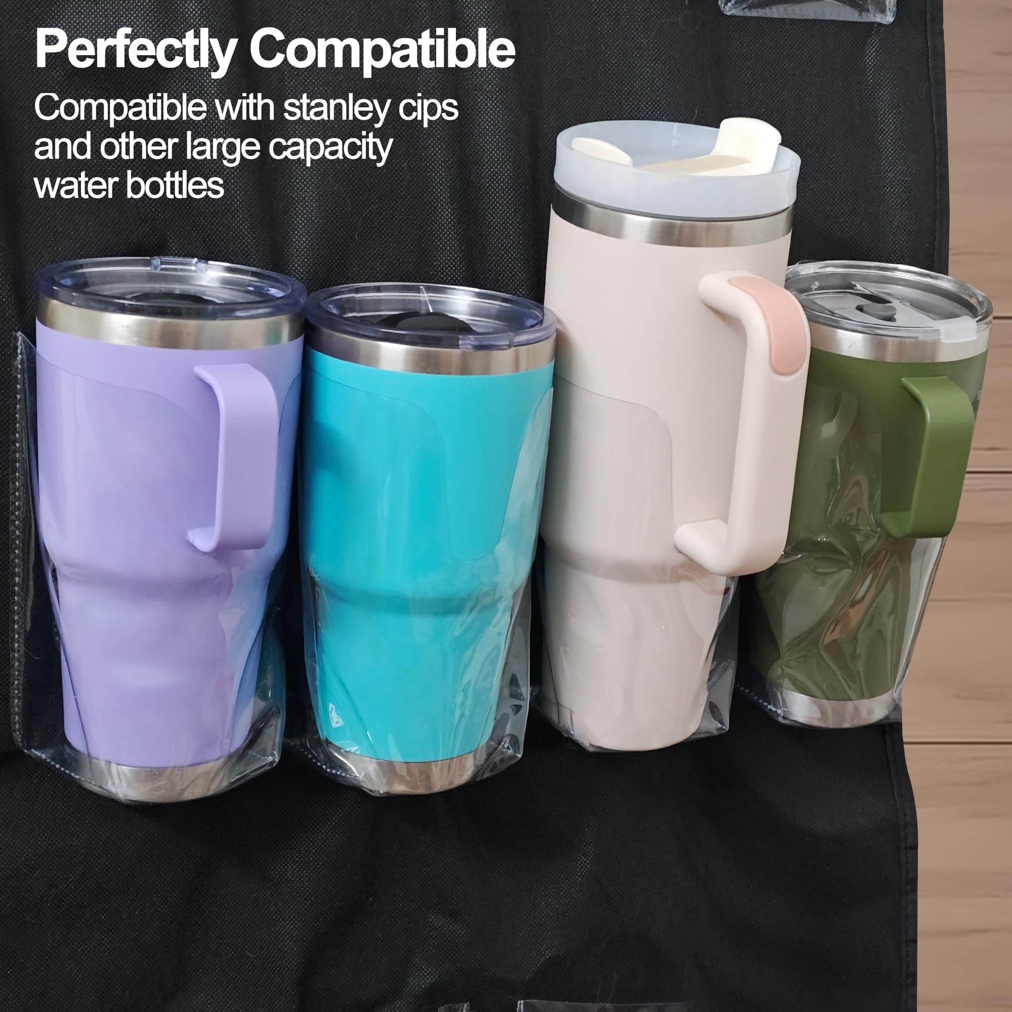 Ehzyaz foldable hanging bag for doors and cabinets keeps bottles organized