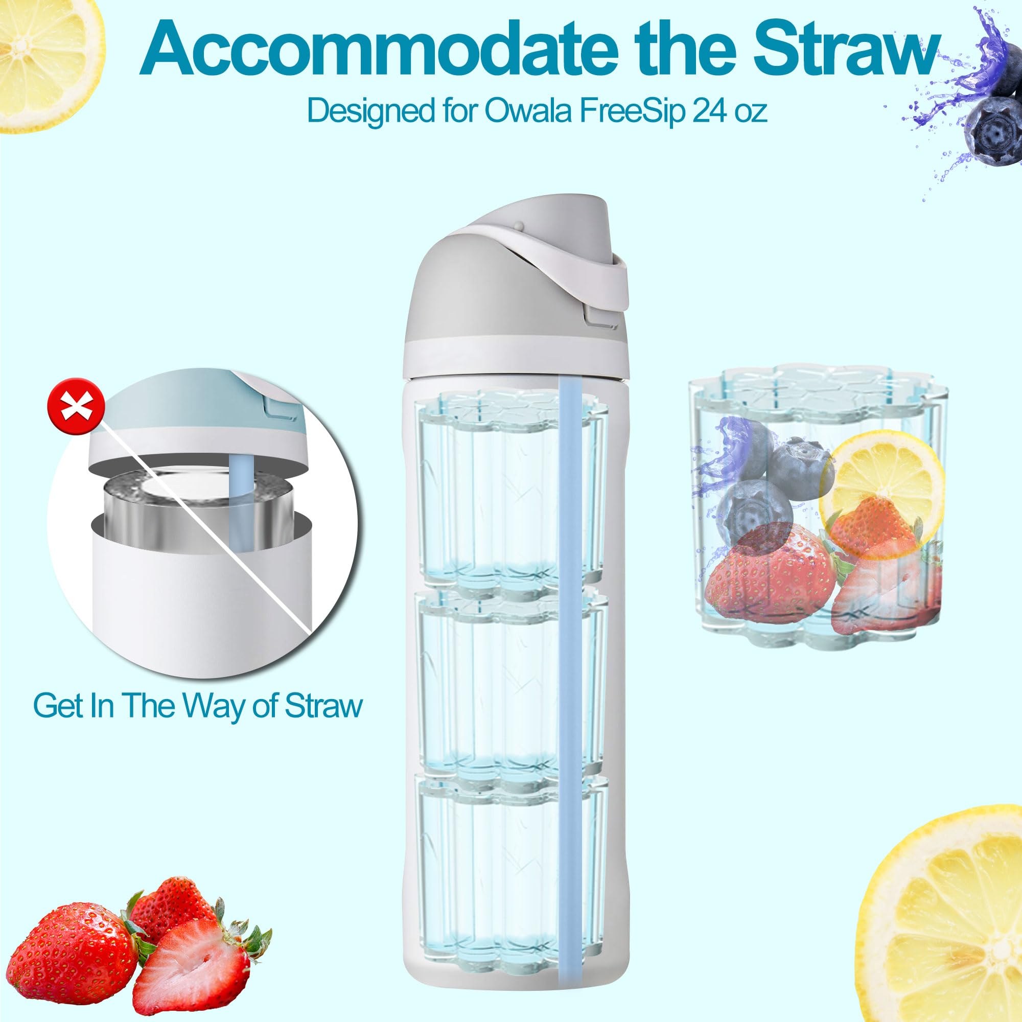 Ehzyaz ice molds 40oz keep large drinks chilled evenly
