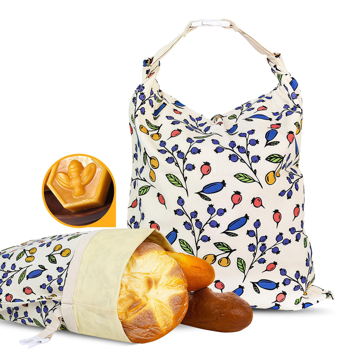 EHZYP beeswax bread bag 17x13 keeps homemade loaves crusty and fresh.