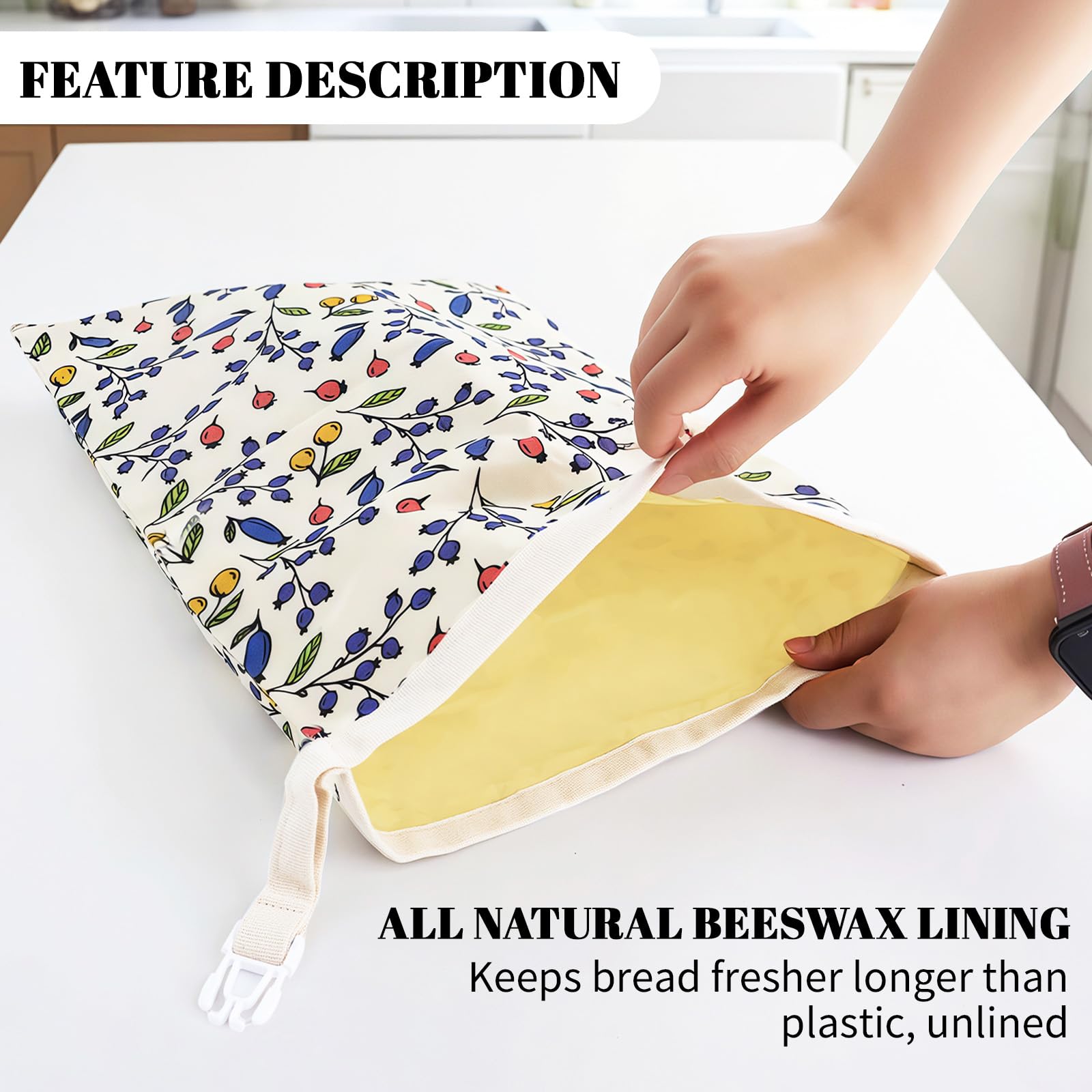 EHZYP cotton outer shell adds soft touch while protecting bread.