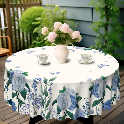 Eikione stain-resistant tablecloth keeps cleanup quick.