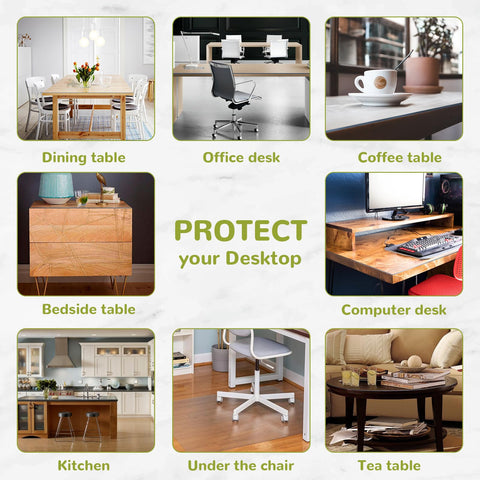 Eisdroma multi-use protector suits desks, tables, and counters for everyday protection.