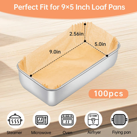 Eiszhjk brown liners create sturdy molds for daily bread and cakes.