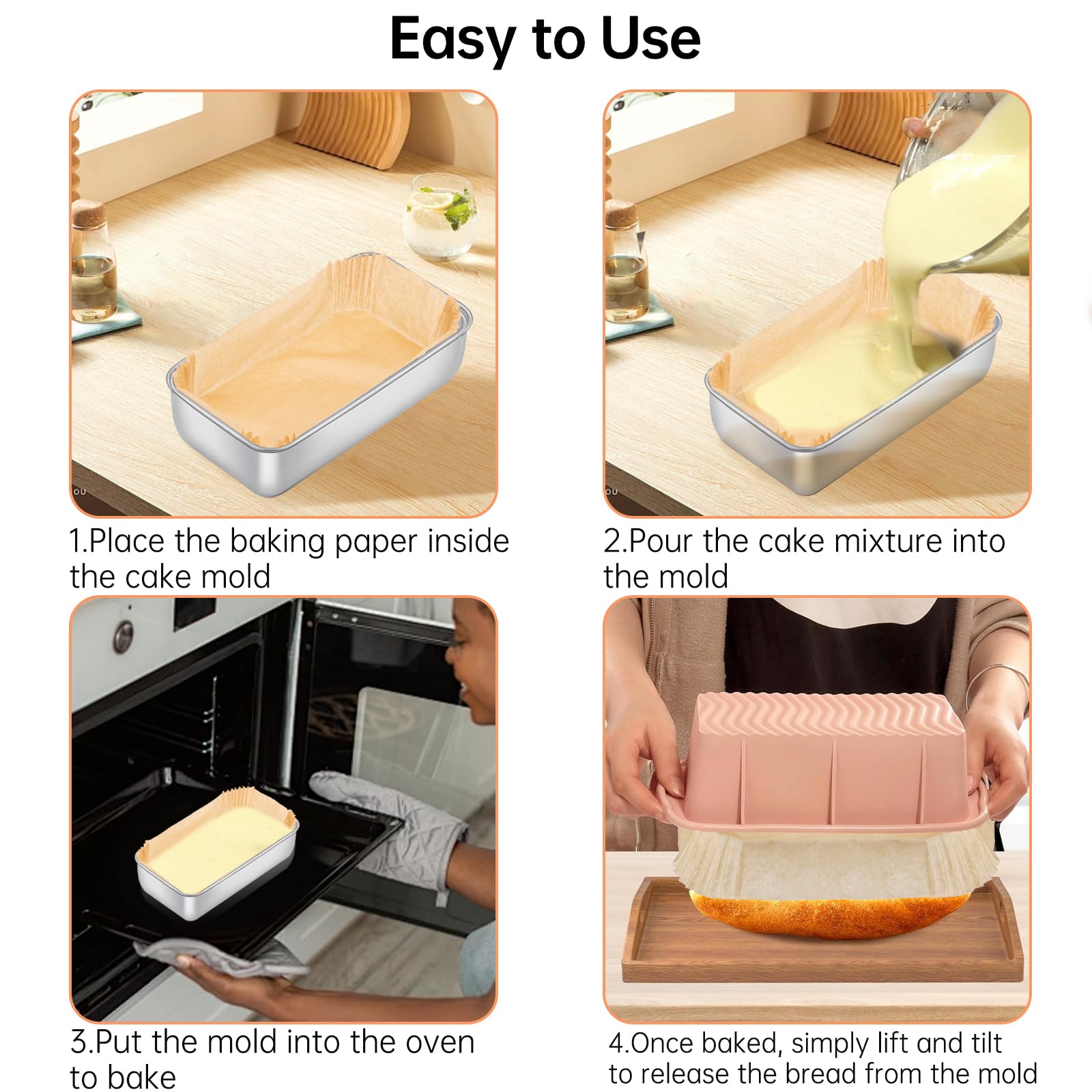 Eiszhjk unbleached food-grade parchment for safe baking.