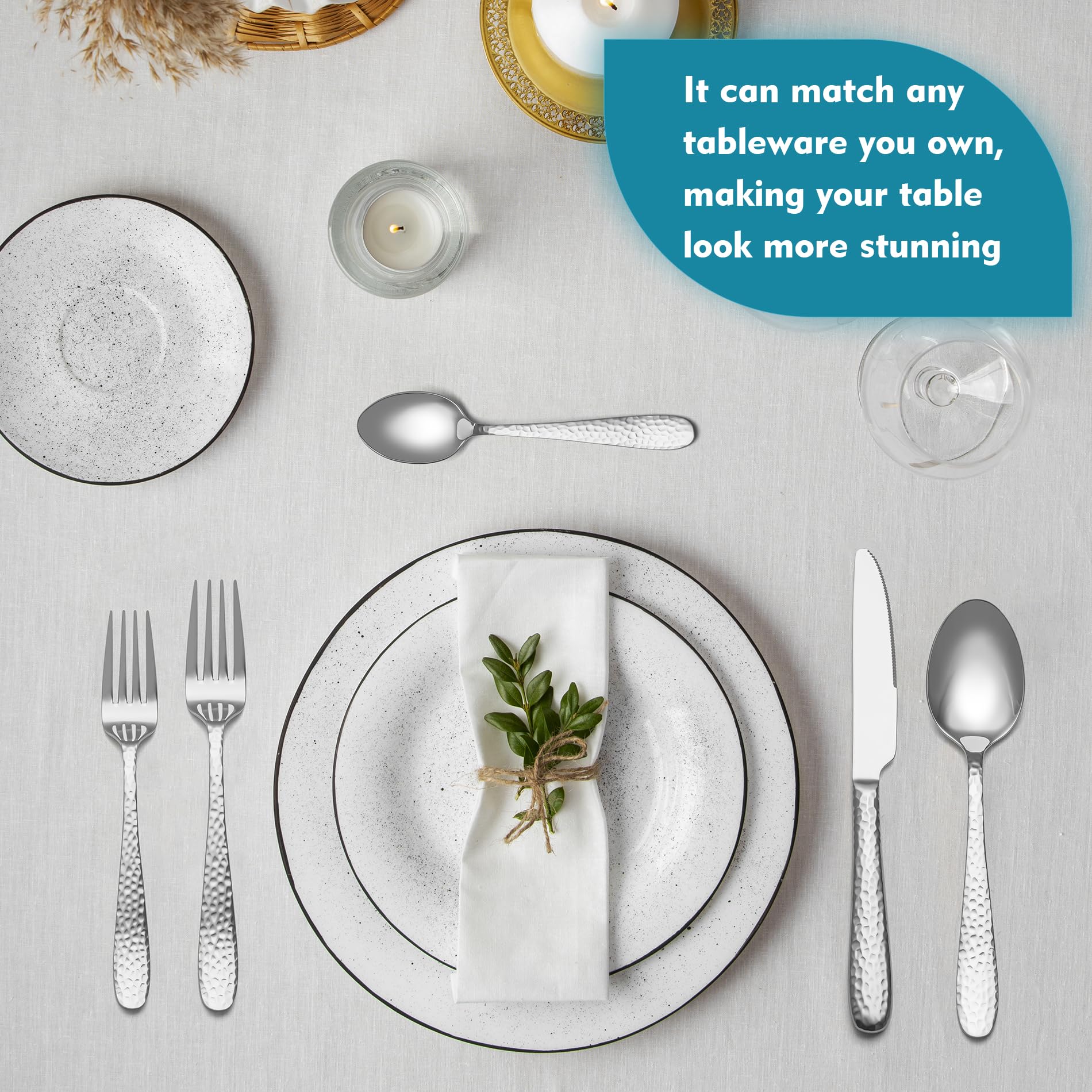EIUBUIE mirror-finish tableware ready for elegant dining