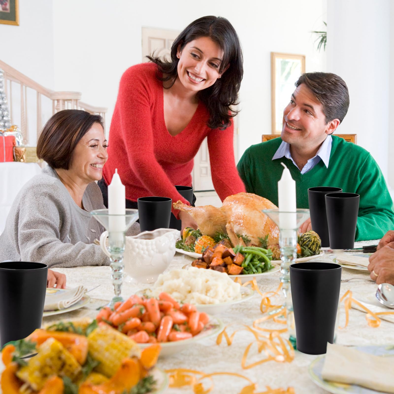 EI Black Wheat Straw Cups stay odor-free and preserve beverage taste.