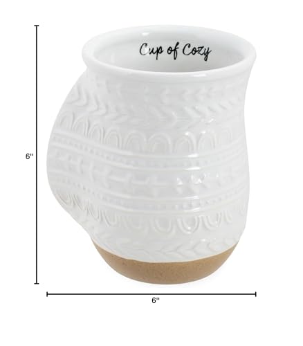 Elanze Cup of Cozy Nordic Knit mugs make a thoughtful gift or daily treat.