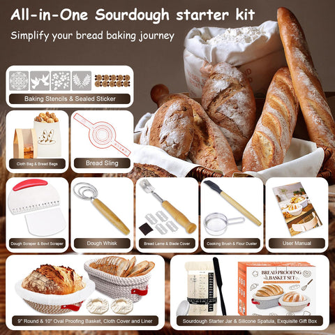 ElatedMore Baking Stencils Set for decorative loaf designs.