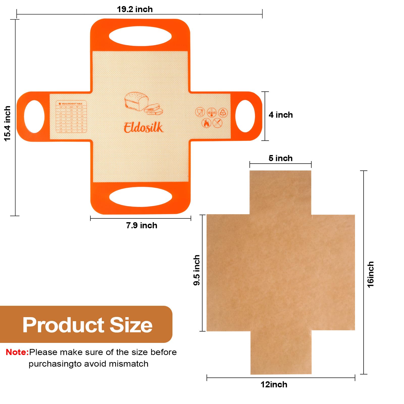 Eldosilk 9x5 loaf pan-compatible liner for neat, intact loaves.