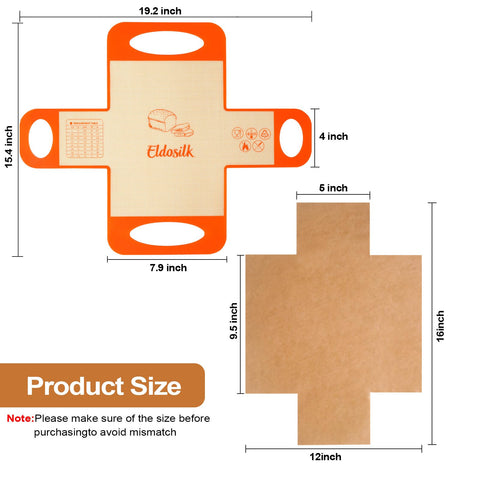 Eldosilk 9x5 loaf pan-compatible liner for neat, intact loaves.