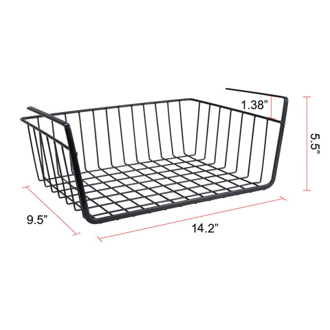 ELEATTRUN undershelf basket offers versatile storage for pantry, kitchen, closet.