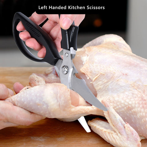 Eleckey left-handed poultry shears length supports versatile prep