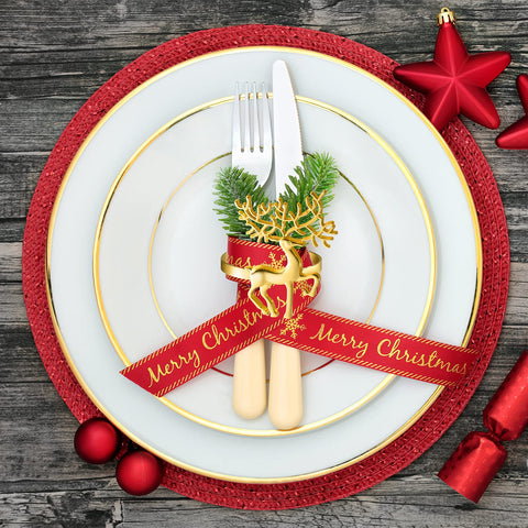 ELECLAND gold deer and snowflake rings are reusable and durable.