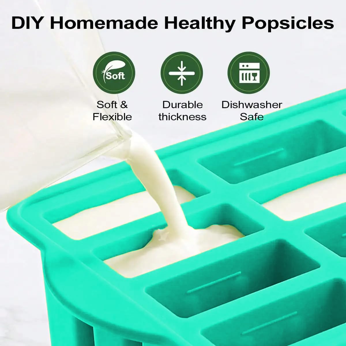 Elecphbo 50 sticks included for ready to freeze pops