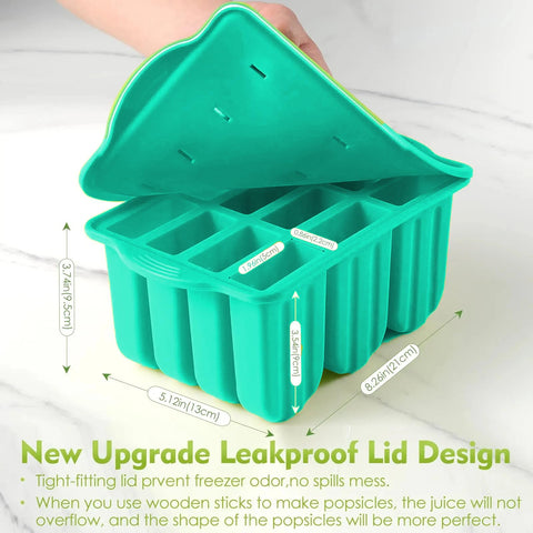 Elecphbo soft durable silicone molds for flexible popsicle making