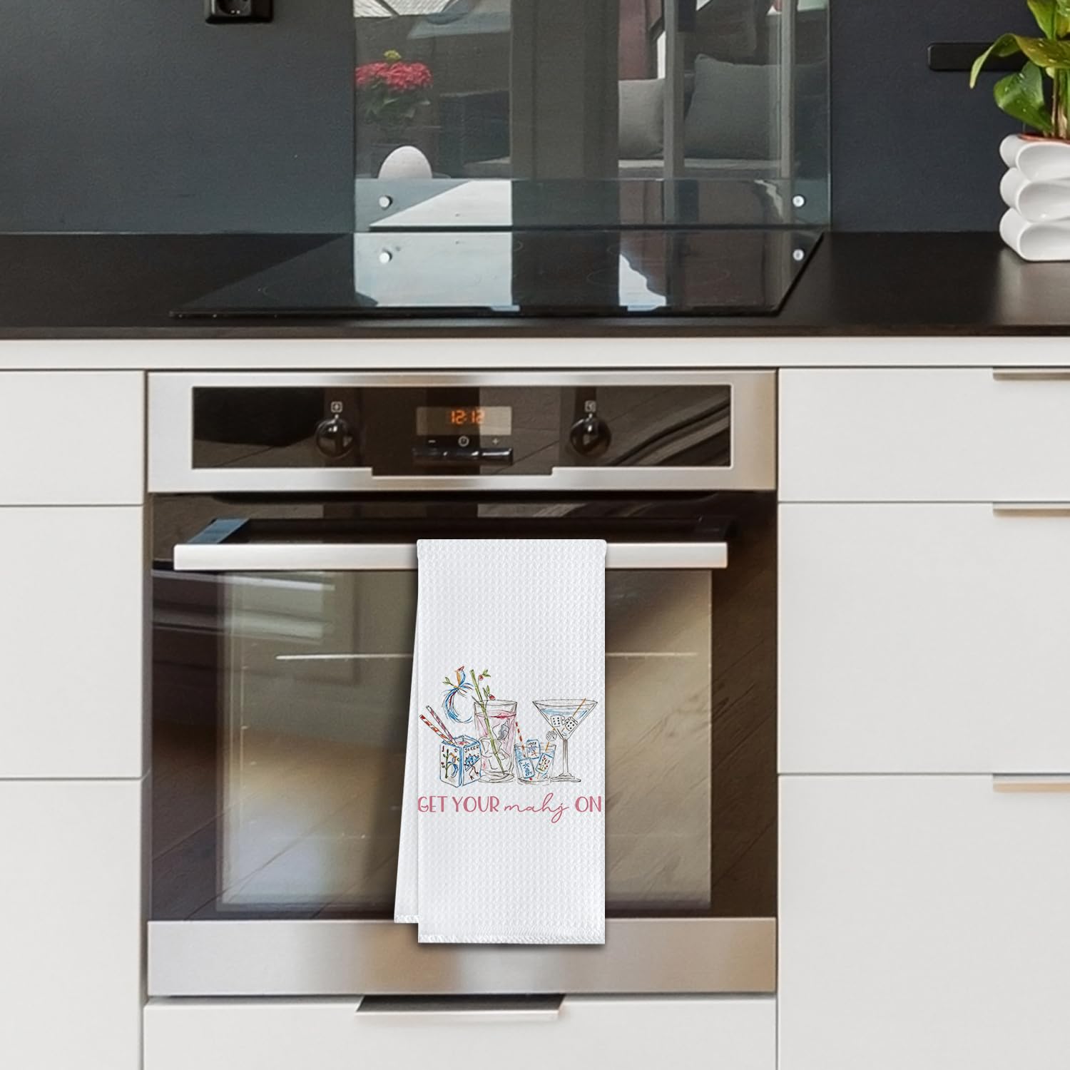 Versatile hand or dish towel for kitchen, RV, or cafe corner.