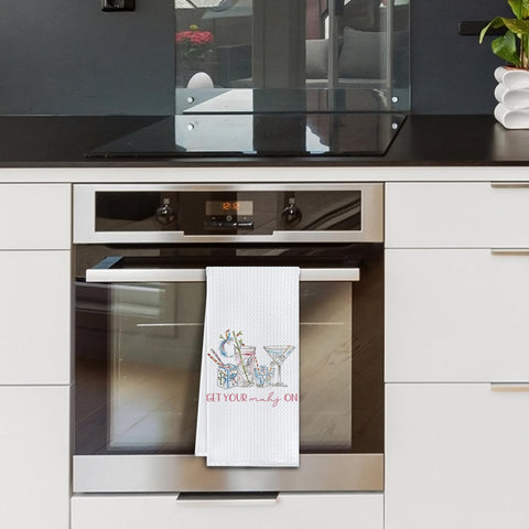 Versatile hand or dish towel for kitchen, RV, or cafe corner.
