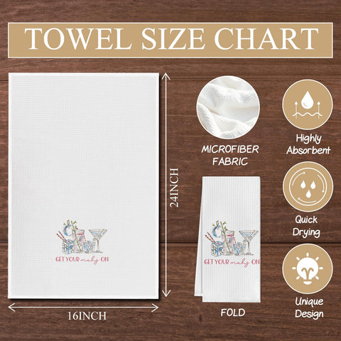 Compact 16x24 inch towel fits standard towel bars and drawers.